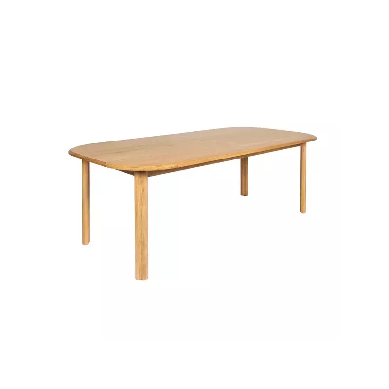 Meta title -  Table repas 200cm avec allonge chêne naturel