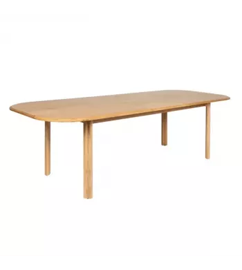Meta title -  Table repas 200cm avec allonge chêne naturel