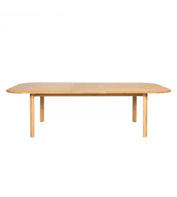 Meta title -  Table repas 200cm avec allonge chêne naturel