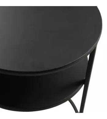 Meta title -  Table basse métal noir