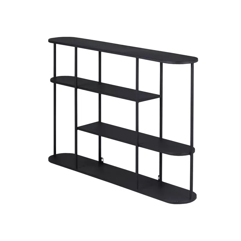 Meta title -  Etagère murale métal noir 90cm