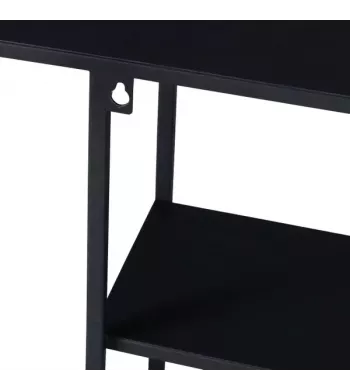 Meta title -  Etagère murale métal noir 90cm