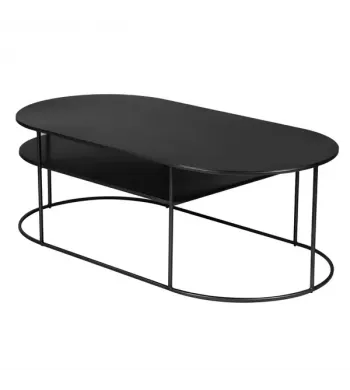 Meta title -  Table basse métal noir