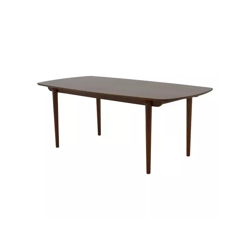 Meta title -  Table repas 200 cm avec allonge de 50 cm acajou massif
