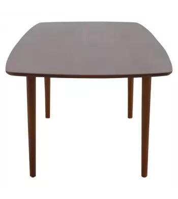 Meta title -  Table repas 200 cm avec allonge de 50 cm acajou massif