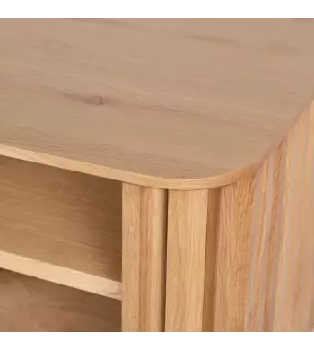 Meta title -  Meuble télé 4 niches chêne naturel