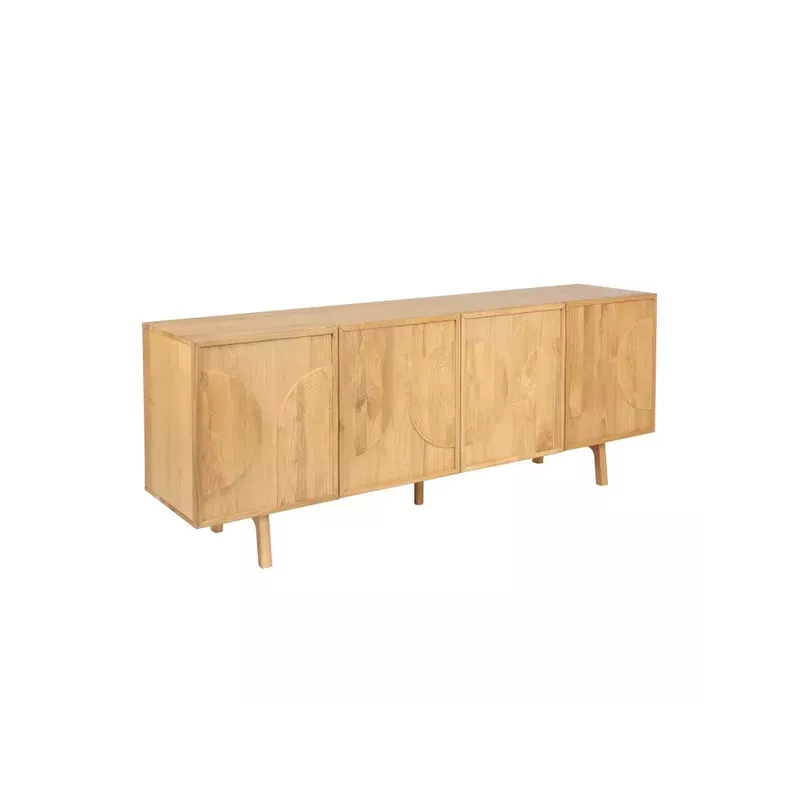 Meta title -  Meuble bas 4 portes chêne naturel