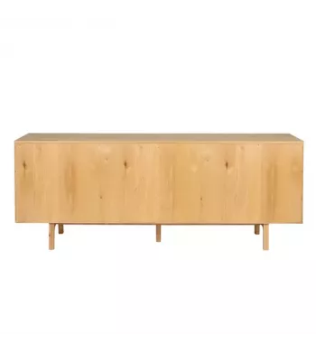 Meta title -  Meuble bas 4 portes chêne naturel