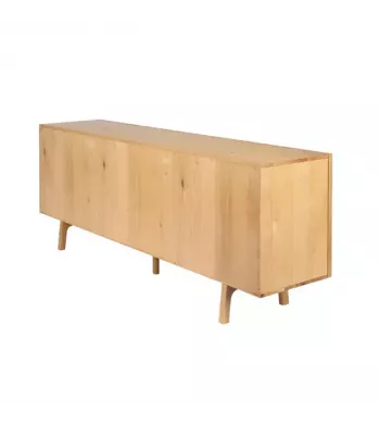 Meta title -  Meuble bas 4 portes chêne naturel