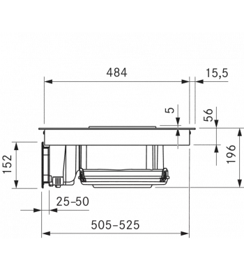 GP4 table de cuisson induction avec dispositif aspirant – Recyclage d‘